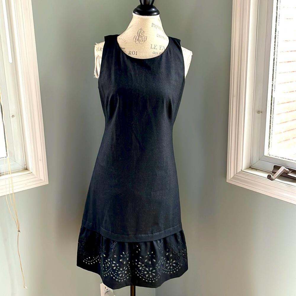 Rebecca Taylor wool blend sleeveless grey sheath dress‎ EUC